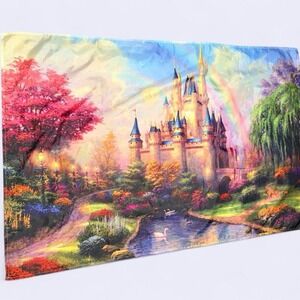Castle magical garden tapestry